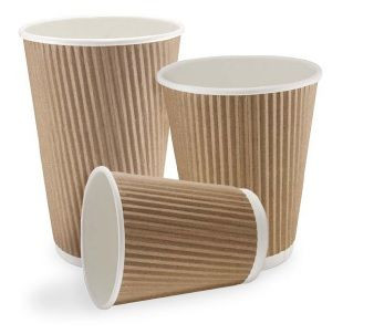 Ripple Kraft Paper Cups