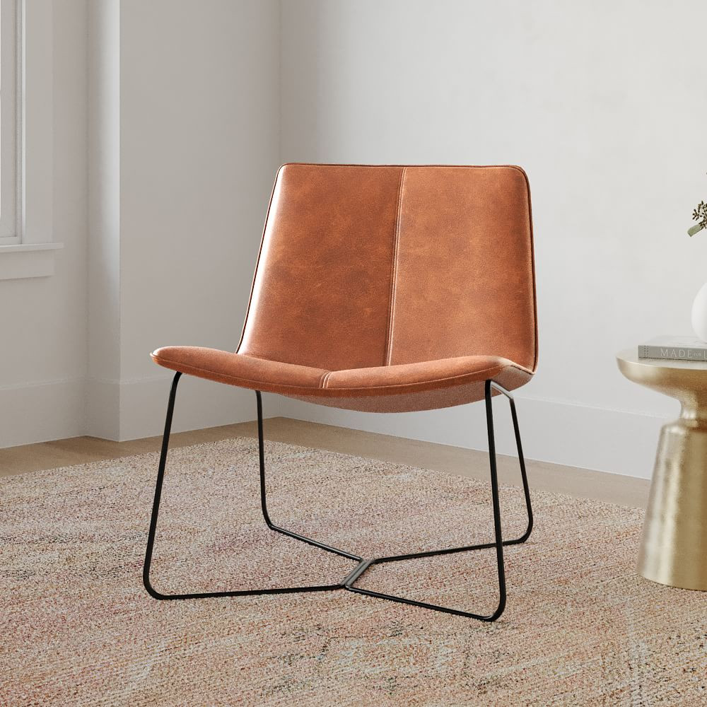Slope Leather Lounge Chair