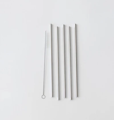 Stainless Steel Straws, Set of 5