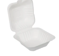 Sugarcane Bagasse Clamshell Container