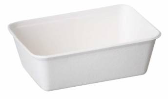 Sustain Bagasse Container – White – 21oz / 650ml