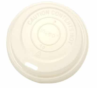 Sustain Compostable Hot Cup Lid – White – 8oz/240ml