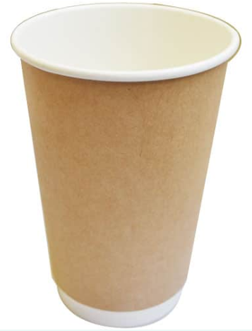 Sustain Kraft Double Wall Bio Hot Cup – Plain – 16oz/500ml
