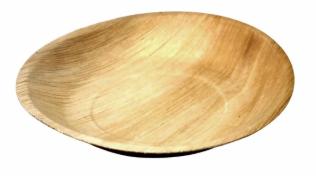 Sustain Palm Leaf Round Plate – 9″ (22cm)