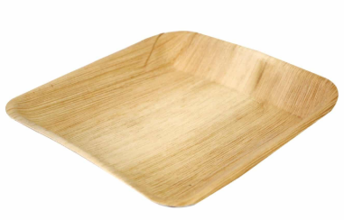Sustain Palm Leaf Square Plate – Large – 10” (24 x 24cm)