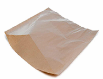 Sustain Paper Back and Clear Front Brown Film Bag