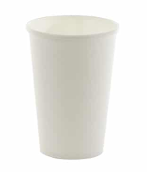 Sustain White Single Wall Bio Hot Cup – Plain – 16oz/500ml