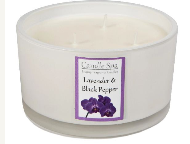 Sustainable Candle Spa Luxury 3-Wick Candle - Lavender & Black Pepper