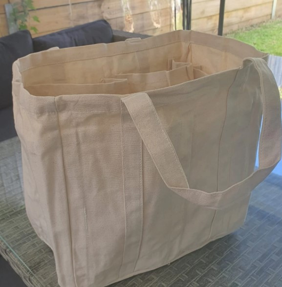 Sustainable Cotton Tote Bag with Pocket