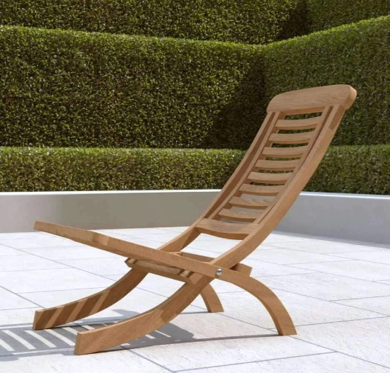 Teak Lounge Folding Chair