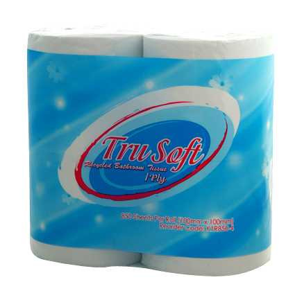 TRUSOFT 850’S 4 ROLL PACK TOILET PAPER