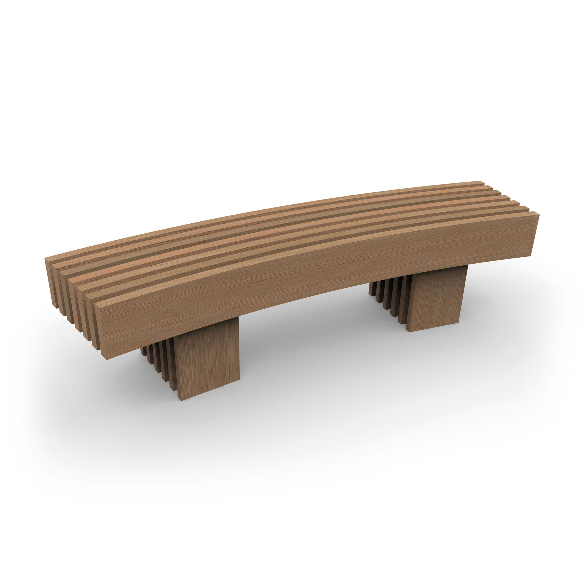 Type 8 Backless Bench : Curved
