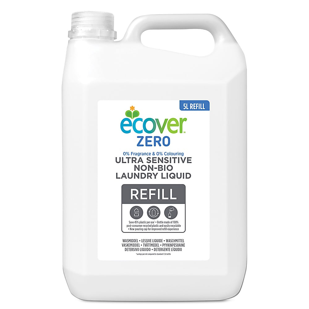 Ultra-Sensitive Non-Bio Laundry Liquid ZERO Refill - 5L