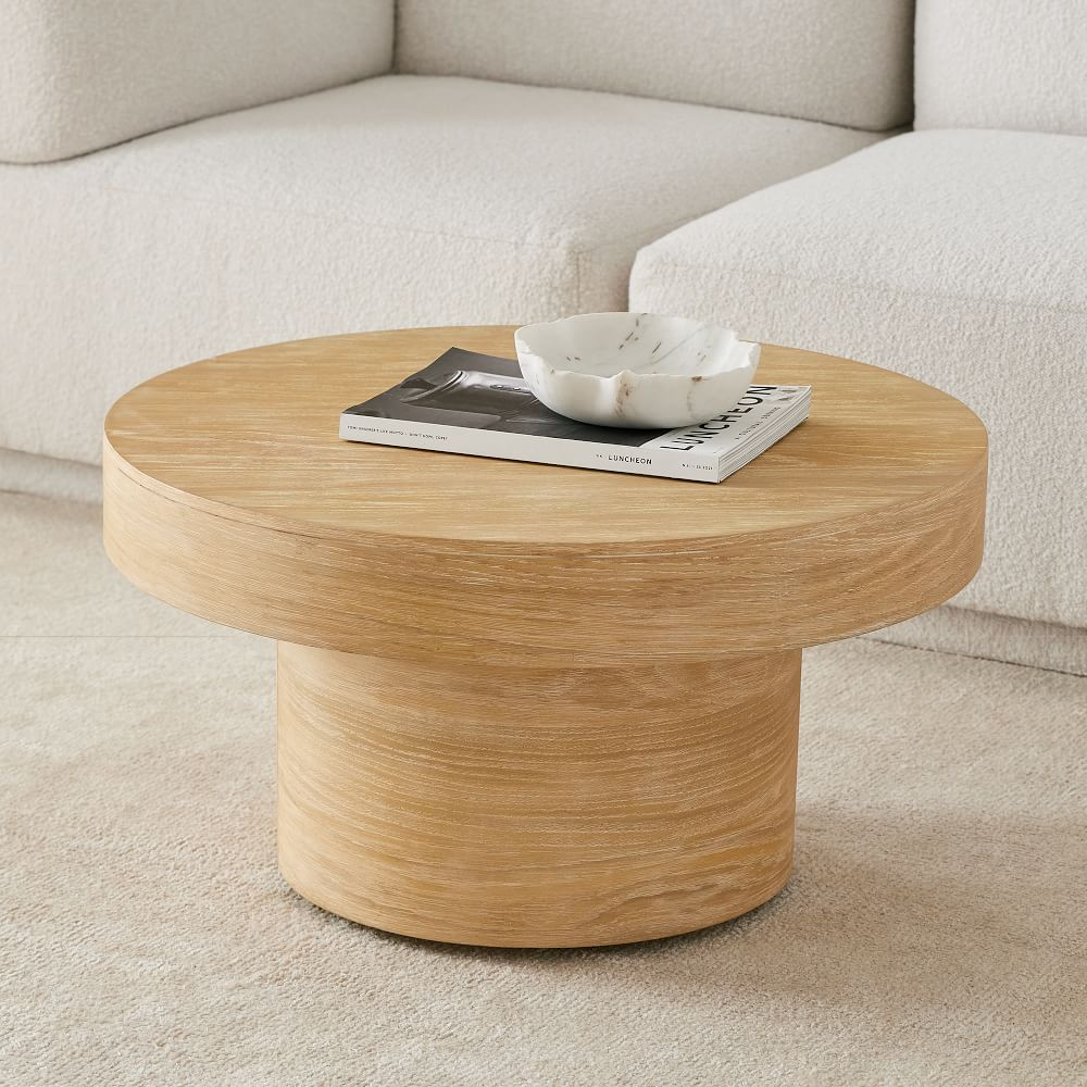 Volume Round Pedestal Coffee Table
