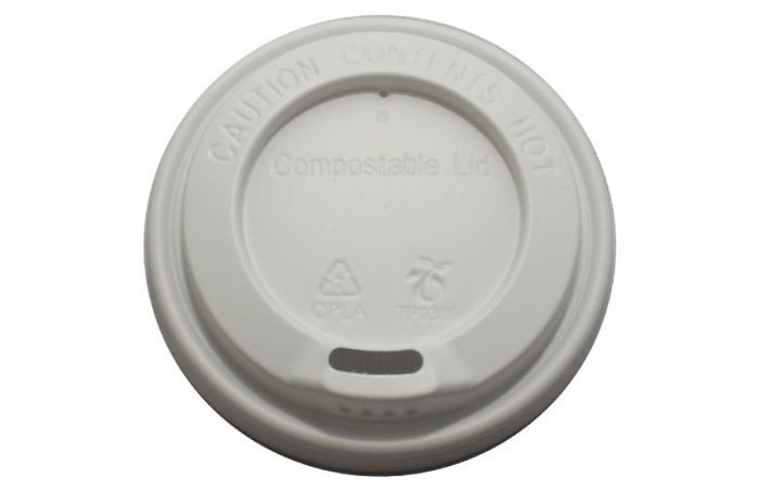 White Compostable Lids