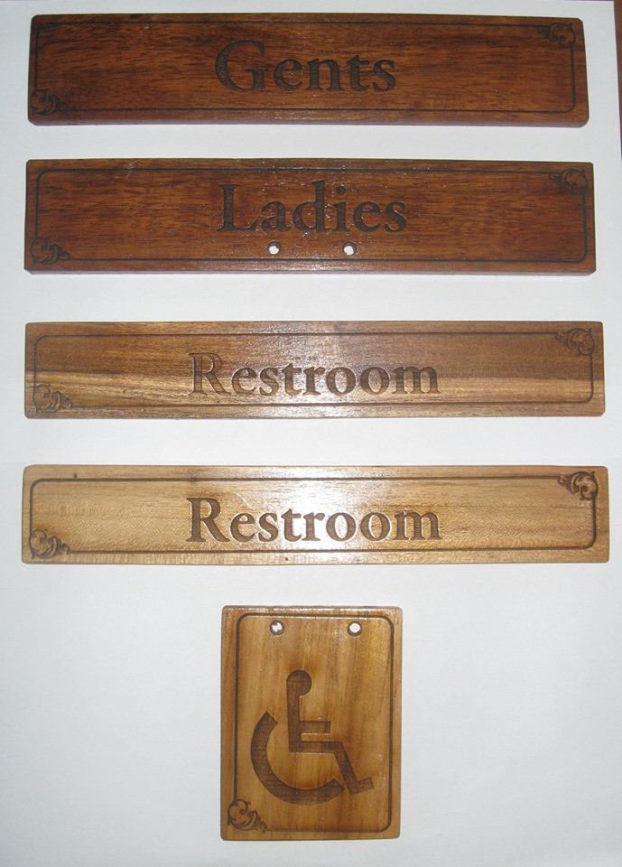 Wooden notice tags
