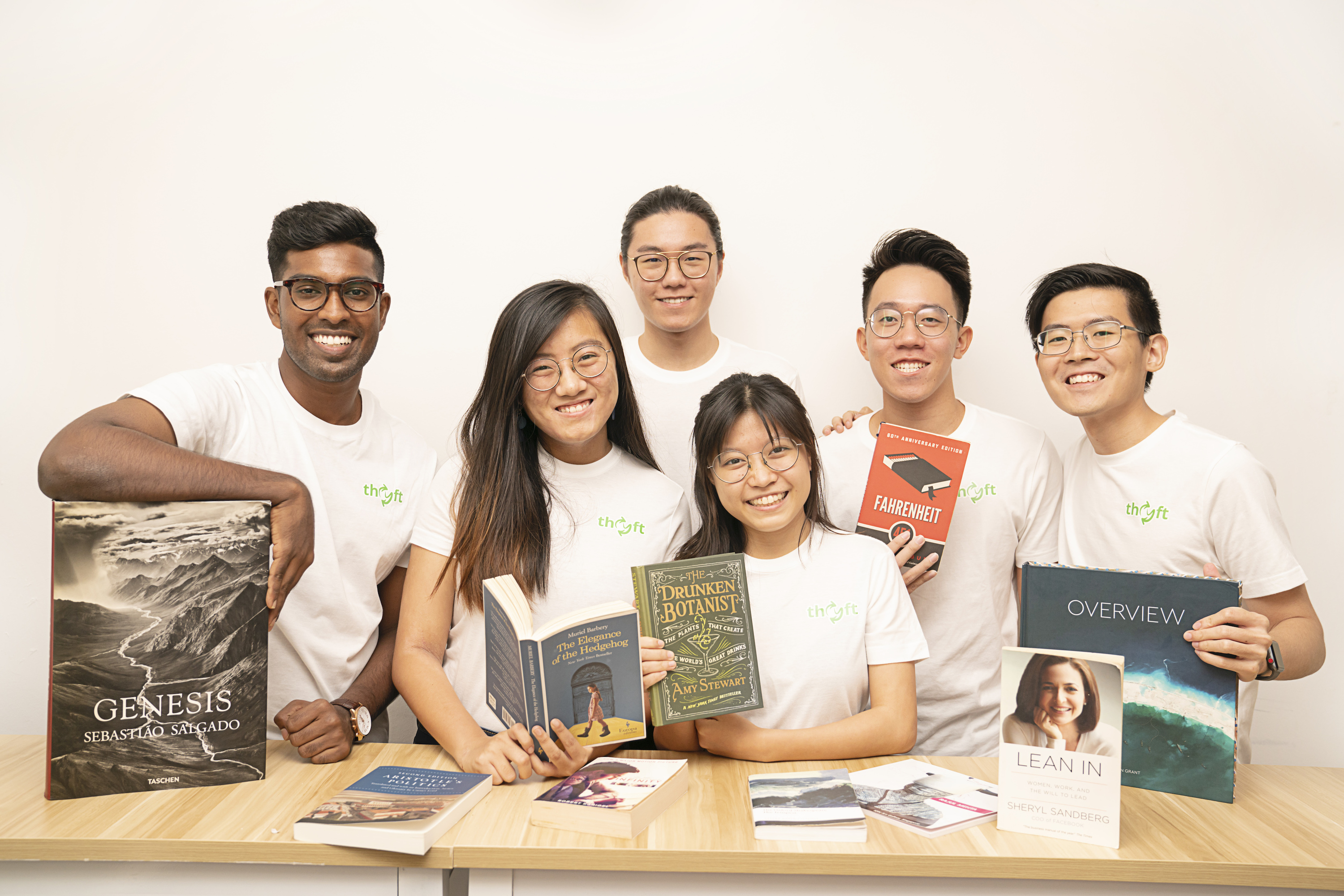 Students for sustainability… Thryft founders Eddie Lim, Chow Jia Yu and Tan Ye Kai