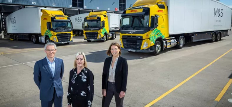 M&S adds 20 biomethane trucks to fleet through DHL partnership
